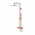 Стойка для душа Boheme Qubic Copper Brushed 478-CB брашированная медь