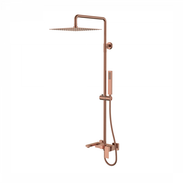 Стойка для душа Boheme Qubic Copper Brushed 478-CB брашированная медь