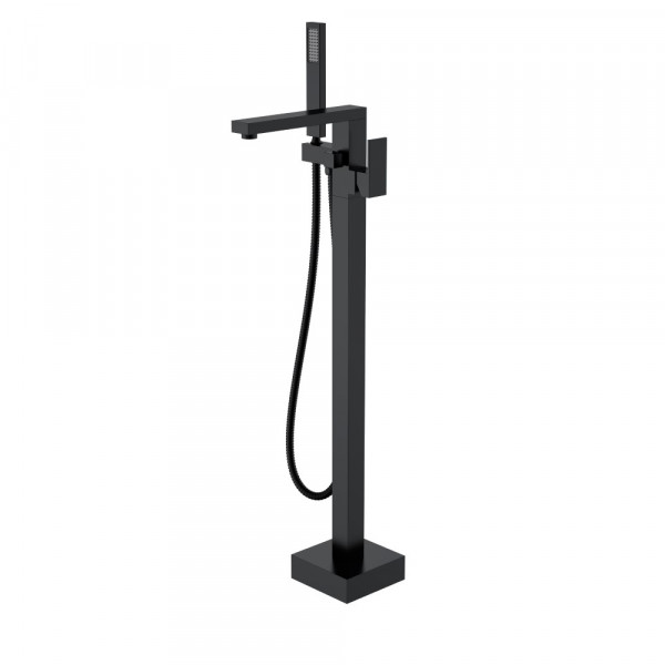 Смеситель напольный Boheme QUBIC Black 479-B черный
