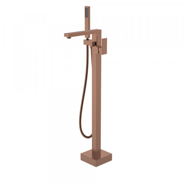 Смеситель напольный Boheme QUBIC Brushed Bronze 479-BRB брашированная бронза