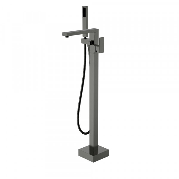 Смеситель напольный Boheme QUBIC Gun Metal 479-GM графит