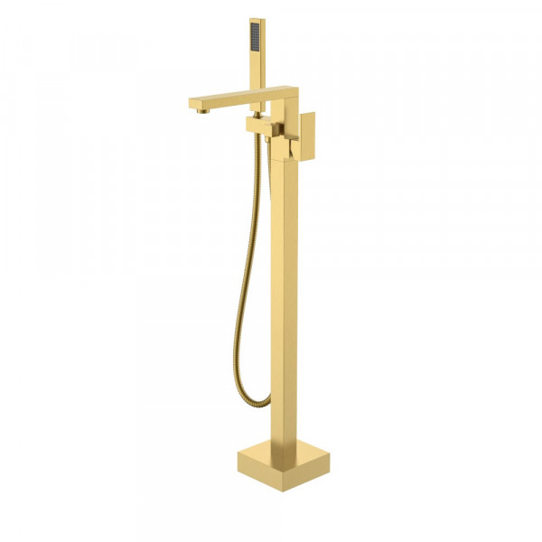 Смеситель напольный Boheme QUBIC Matt Gold 479-MG золото-матовый