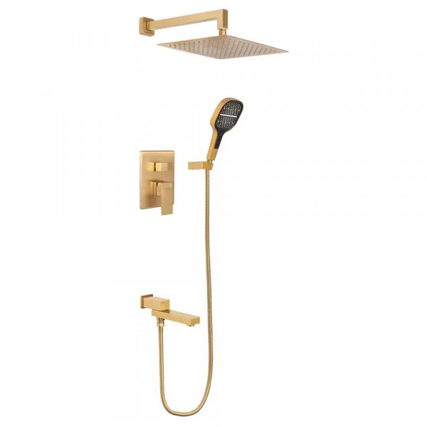 Душевая система встраиваемая Hansberge H6075MG матовое золото