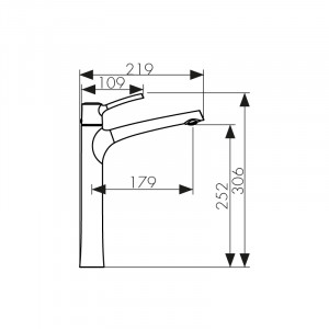Смеситель для раковины KAISER Stick 49133
