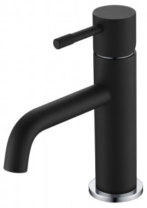 Смеситель для умывальника Boheme Uno Black Chrome 461-BCR