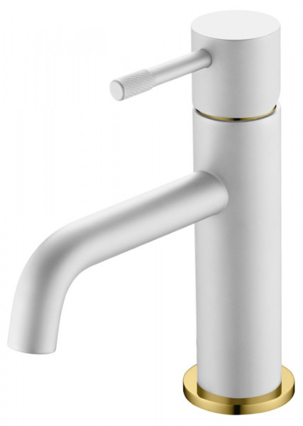 Смеситель для умывальника Boheme Uno White Gold 461-WG
