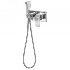 Гигиенический душ со смесителем встраиваемый Grocenberg GB004CR хром