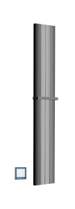 Полотенцесушитель электрический Boheme SHINE GUN METAL 250x87x1500 мм (725-SGM)