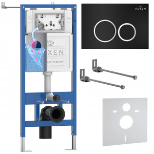 Комплект инсталляции 4 в1 Roxen StounFix Dual Fresh 811558 с аромадозатором