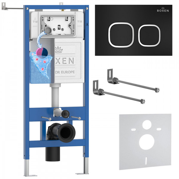 Комплект инсталляции 4 в1 Roxen StounFix Dual Fresh 828474 с аромадозатором