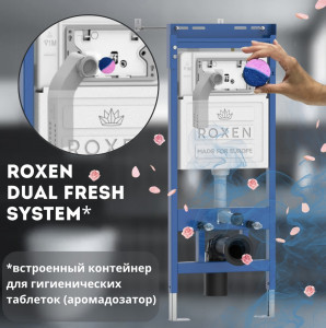 Комплект инсталляции 4 в1 Roxen StounFix Dual Fresh 828474 с аромадозатором