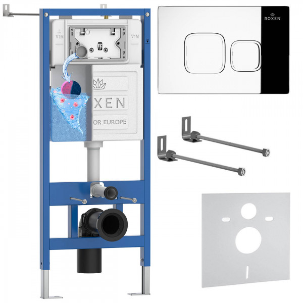 Комплект инсталляции 4 в1 Roxen StounFix Dual Fresh 830081 с аромадозатором