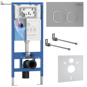 Комплект инсталляции 4 в1 Roxen StounFix Dual Fresh 832071 с аромадозатором