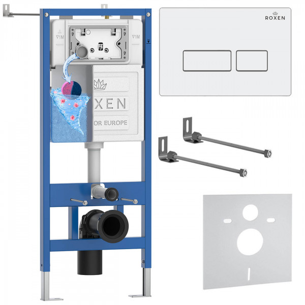 Комплект инсталляции 4 в1 Roxen StounFix Dual Fresh 833336 с аромадозатором