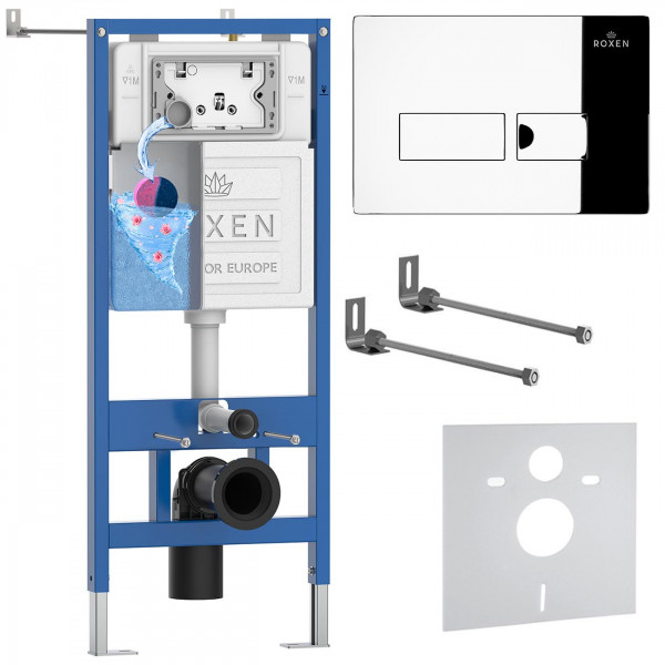 Комплект инсталляции 4 в1 Roxen StounFix Dual Fresh 852222 с аромадозатором