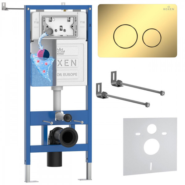 Комплект инсталляции 4 в 1 Roxen StounFix Dual Fresh 868400 с аромадозатором