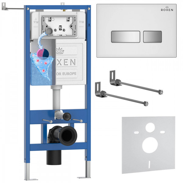 Комплект инсталляции 4 в1 Roxen StounFix Dual Fresh 871161 с аромадозатором