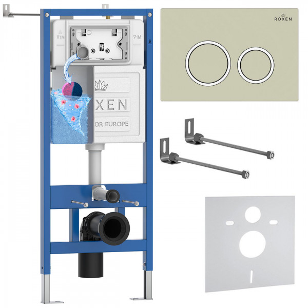 Комплект инсталляции 4 в 1 Roxen StounFix Dual Fresh 966176 с аромадозатором