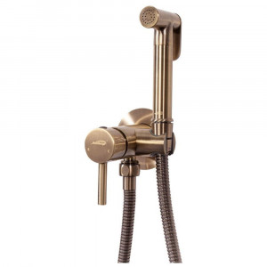 Гигиенический душ со смесителем встраиваемый Hansberge H3099BR бронза