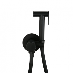 Смеситель встраиваемый Roxen Santi 50094000-B с гигиеническим душем черный