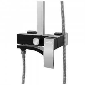 Душевая система Hansberge H5077BC черный/хром