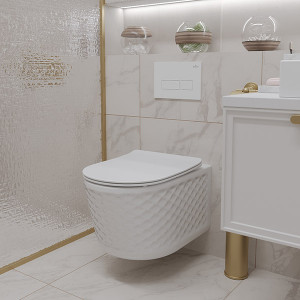 Подвесной унитаз Roxen Vine Tornado 530225-01 Rimless Soft Close