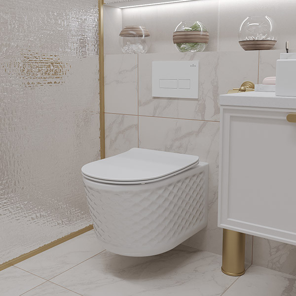 Подвесной унитаз Roxen Vine Tornado 530225-01 Rimless Soft Close