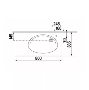 Умывальник Roca Etna 80x38,5