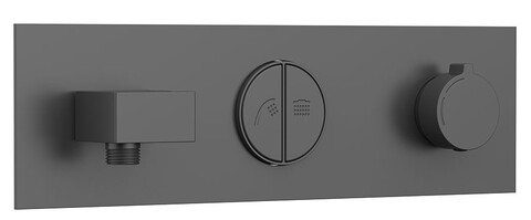 Душевая система Vincea VSFW-422TI4GM скрытого монтажа вороненая сталь