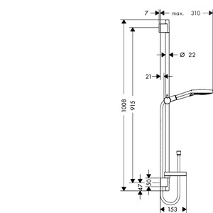 Душевой гарнитур Hansgrohe Raindance Select S 120/Unica (26631400)