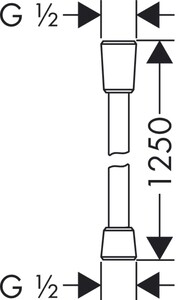 Шланг Hansgrohe Isiflex 125 см (28272000)