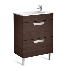 Тумба под умывальник Roca Debba ZRU9302707 60,5x36x86,5, 2 ящика, венге