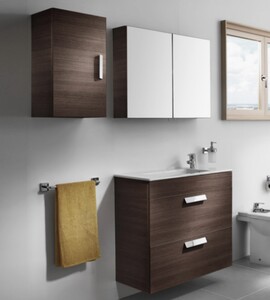 Тумба под умывальник Roca Debba ZRU9302707 60,5x36x86,5, 2 ящика, венге