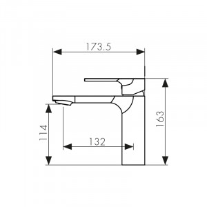 Смеситель для раковины KAISER Linear 59011