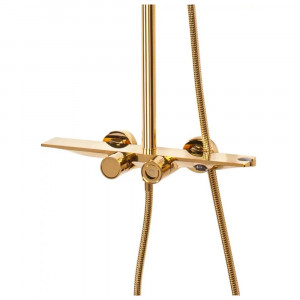 Душевая система с термостатом Hansberge H5055GO золото