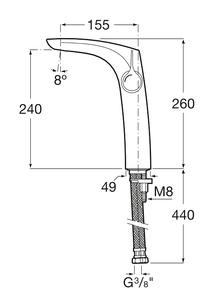 Смеситель для раковины Roca Insignia (75A3A3AC00)