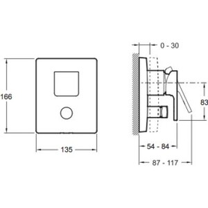 Смеситель скрытого монтажа Jacob Delafon Strayt (E98633-CP)