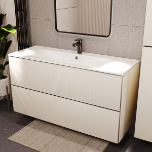 Тумба с раковиной подвесная 120см Terminus Euromix EUR101202900101OSL айвори