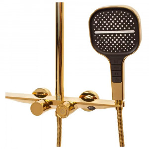 Душевая система с термостатом Hansberge H5055GO золото