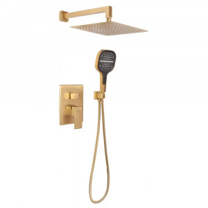 Душевая система встраиваемая без излива Hansberge H6070MG матовое золото