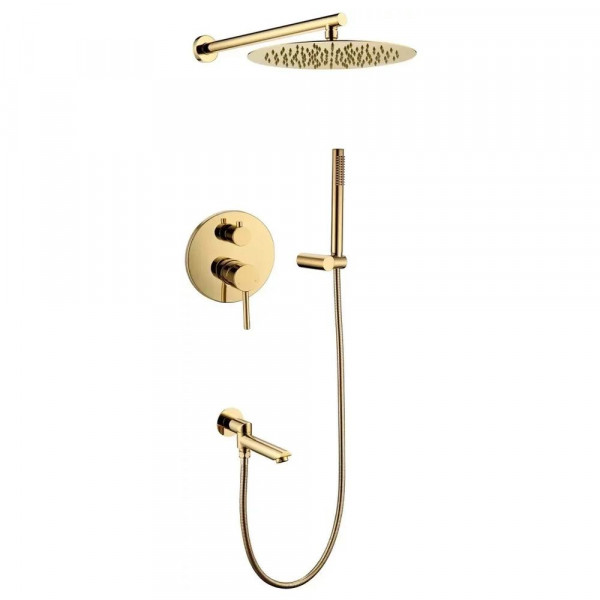Душевая система встраиваемая Grocenberg GB5099GO-1 золото