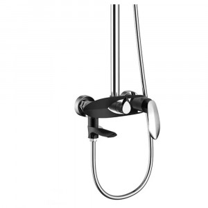 Душевая система Grocenberg GB7001BC черный/хром