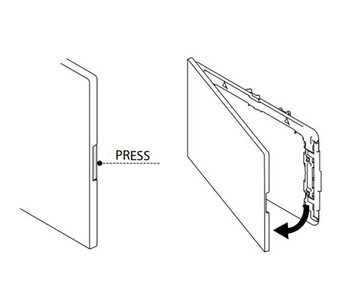 Панель механическая Oli Narrow белая 152939