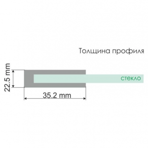 Стеклянная шторка на ванну WasserKraft Tauber 64S02-80 Сатин