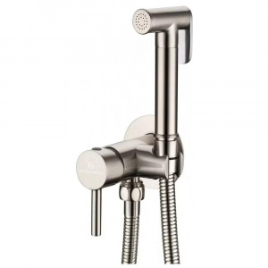 Гигиенический душ со смесителем встраиваемый Grocenberg GB001NK никель