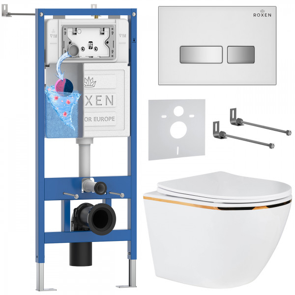 Комплект 6 в 1 Roxen StounFix Dual Fresh 904965 (состоит из: 710200, Glass 430280W, 530110-01G)