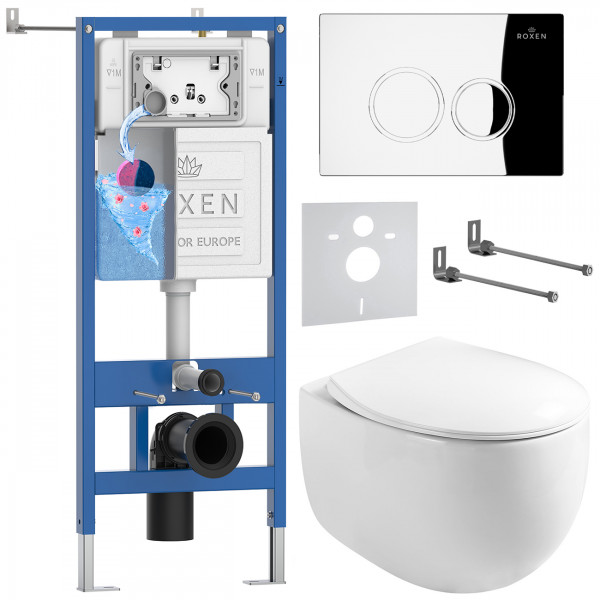 Комплект 6 в 1 Roxen StounFix Dual Fresh 964032 (состоит из: 710200, Santi 410260CH, 530170-01)