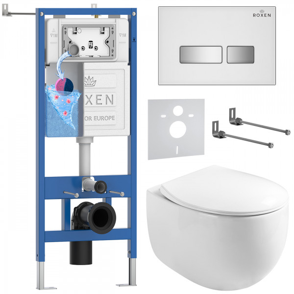 Комплект 6 в 1 Roxen StounFix Dual Fresh 964245 (состоит из: 710200, Glass 430280W, 530170-01)