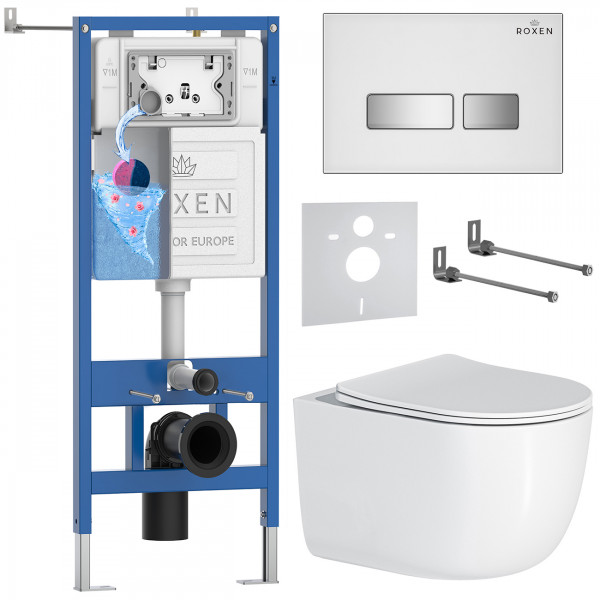 Комплект 6 в 1 Roxen StounFix Dual Fresh 964605 (состоит из: 710200, Glass 430280W, 530160-01)