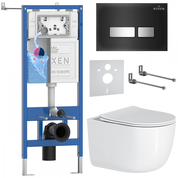 Комплект 6 в 1 Roxen StounFix Dual Fresh 964615 (состоит из: 710200, Glass 430280B, 530160-01)